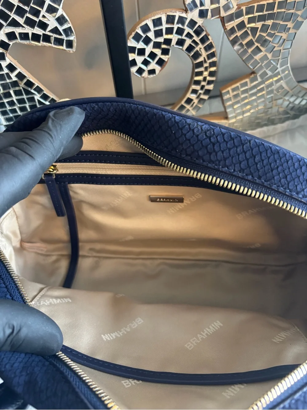 ⭐️Brahmin Angie Belcanto‎ Satchel with Dual Top Handles